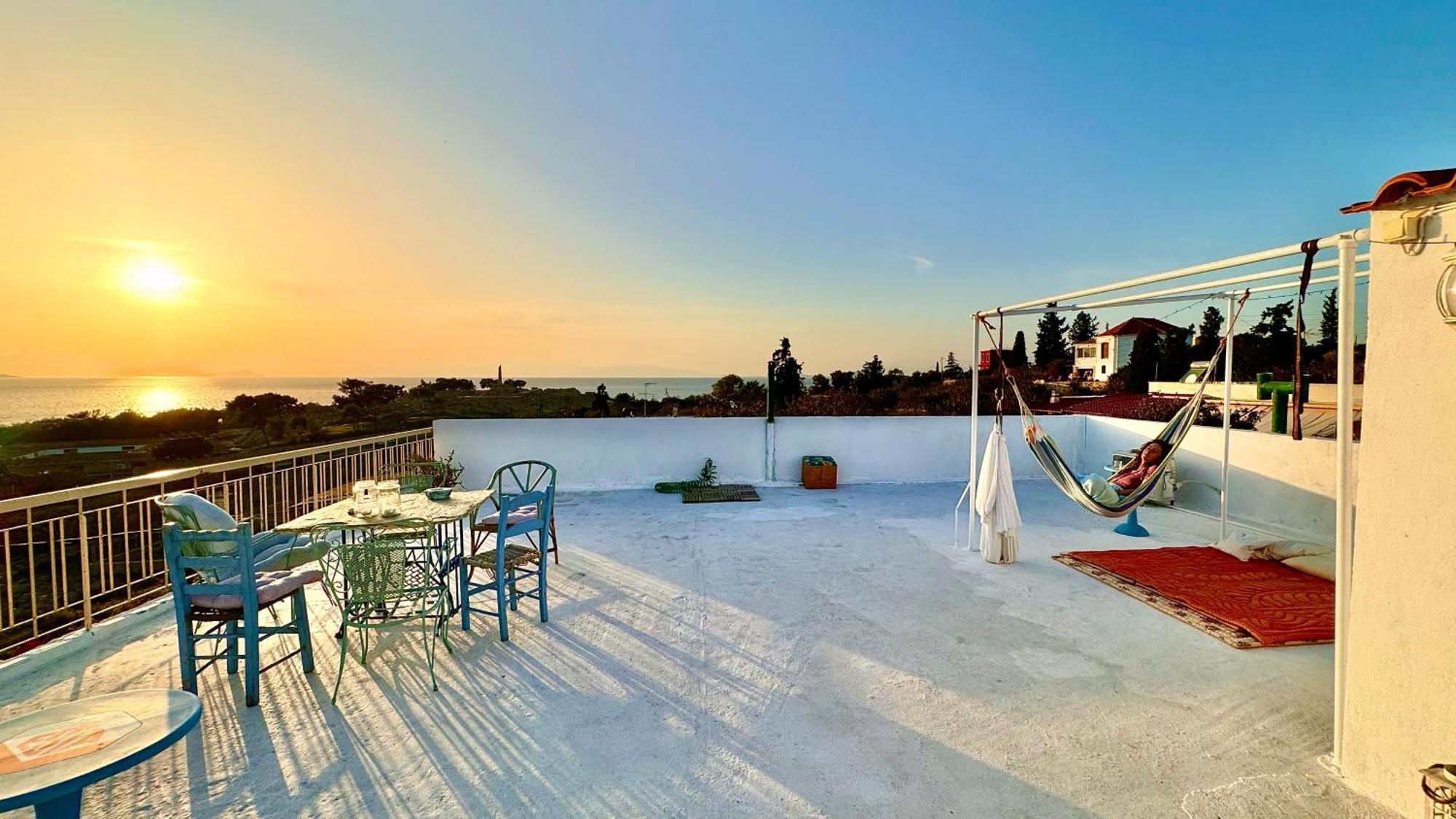 Appartement Vue Sur Mer Soul Family, Egine Aegina Exterior photo